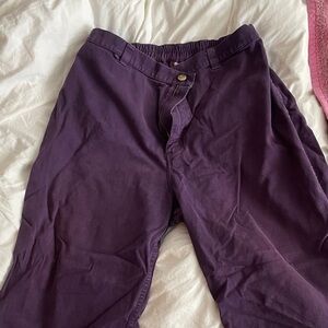 Purple Big Bud Press Bell Bottoms